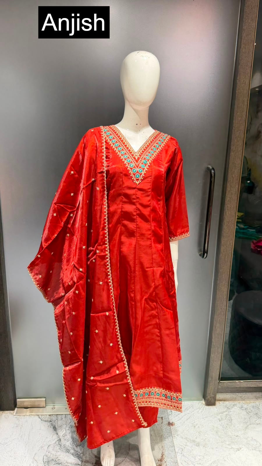 Milli Vol 2 Anjish Roman Readymade Anarkali Suits Exporter India