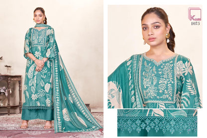 Millie 1075 K Cube Muslin Silk Plazzo Style Suits Supplier Gujarat