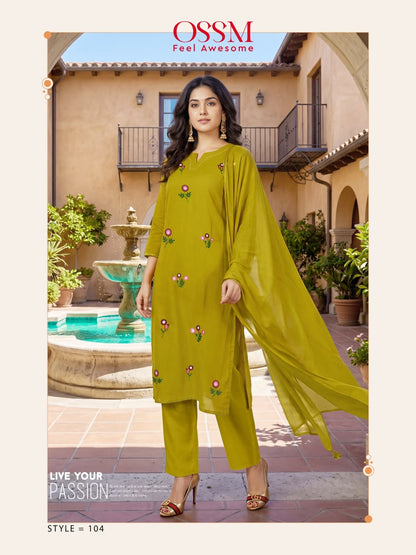 Millie 1906 Ossm Readymade Cotton Pant Suits Wholesale