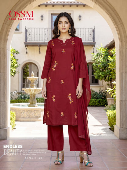 Millie 1906 Ossm Readymade Cotton Pant Suits Wholesale