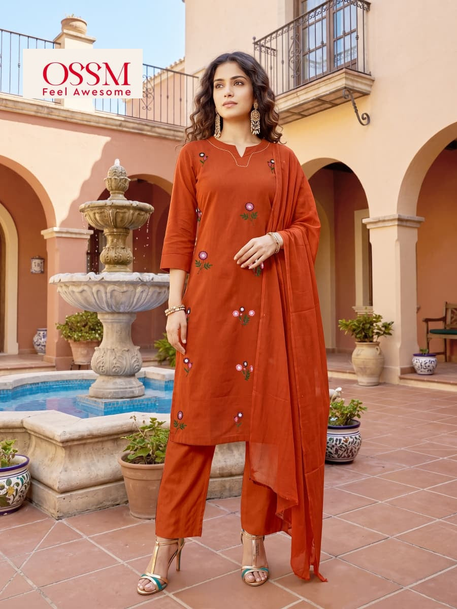 Millie 1906 Ossm Readymade Cotton Pant Suits Wholesale