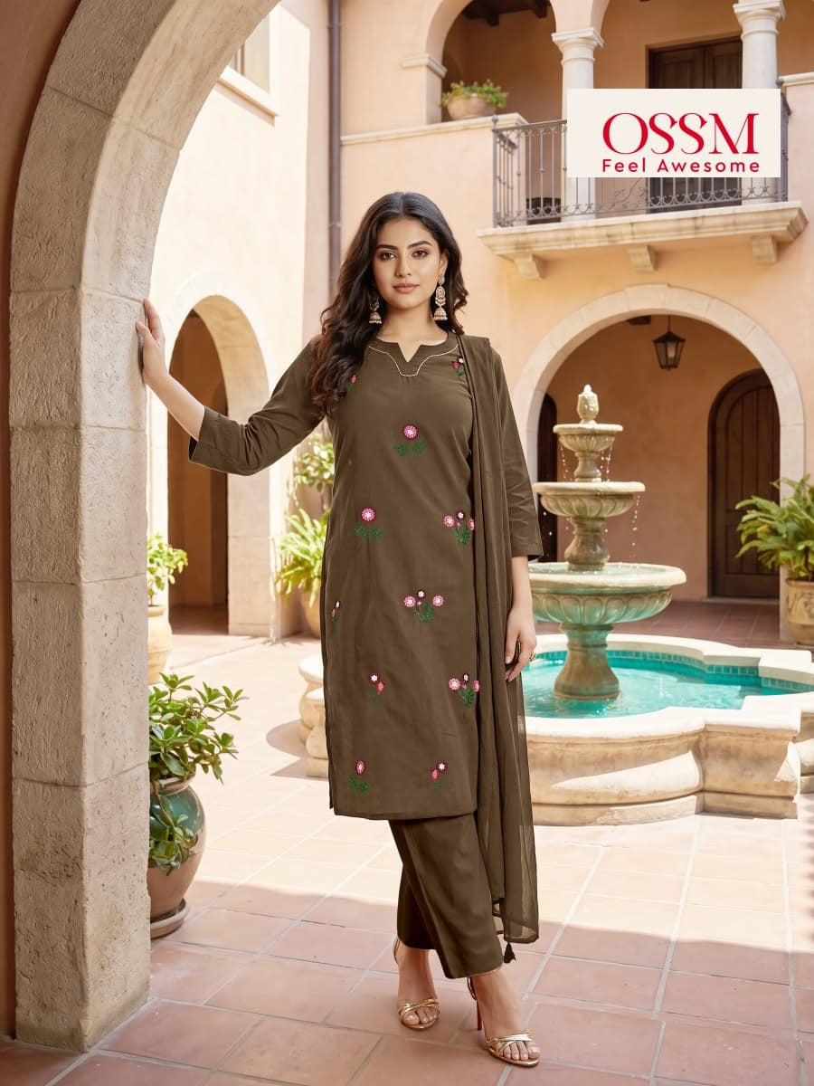 Millie 1906 Ossm Readymade Cotton Pant Suits Wholesale