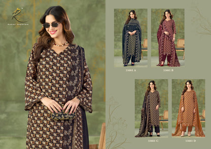 Millionaires Lifestyle 55661 Rakhi Fashion Bemberg Pant Style Suits Manufacturer Ahmedabad