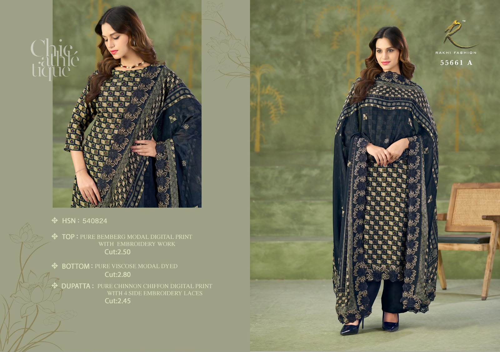 Millionaires Lifestyle 55661 Rakhi Fashion Bemberg Pant Style Suits Manufacturer Ahmedabad