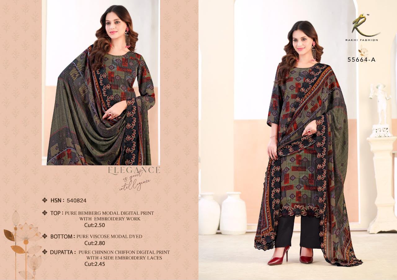 Millionaires Lifestyle 55664 Rakhi Fashion Bemberg Pant Style Suits Wholesale Price