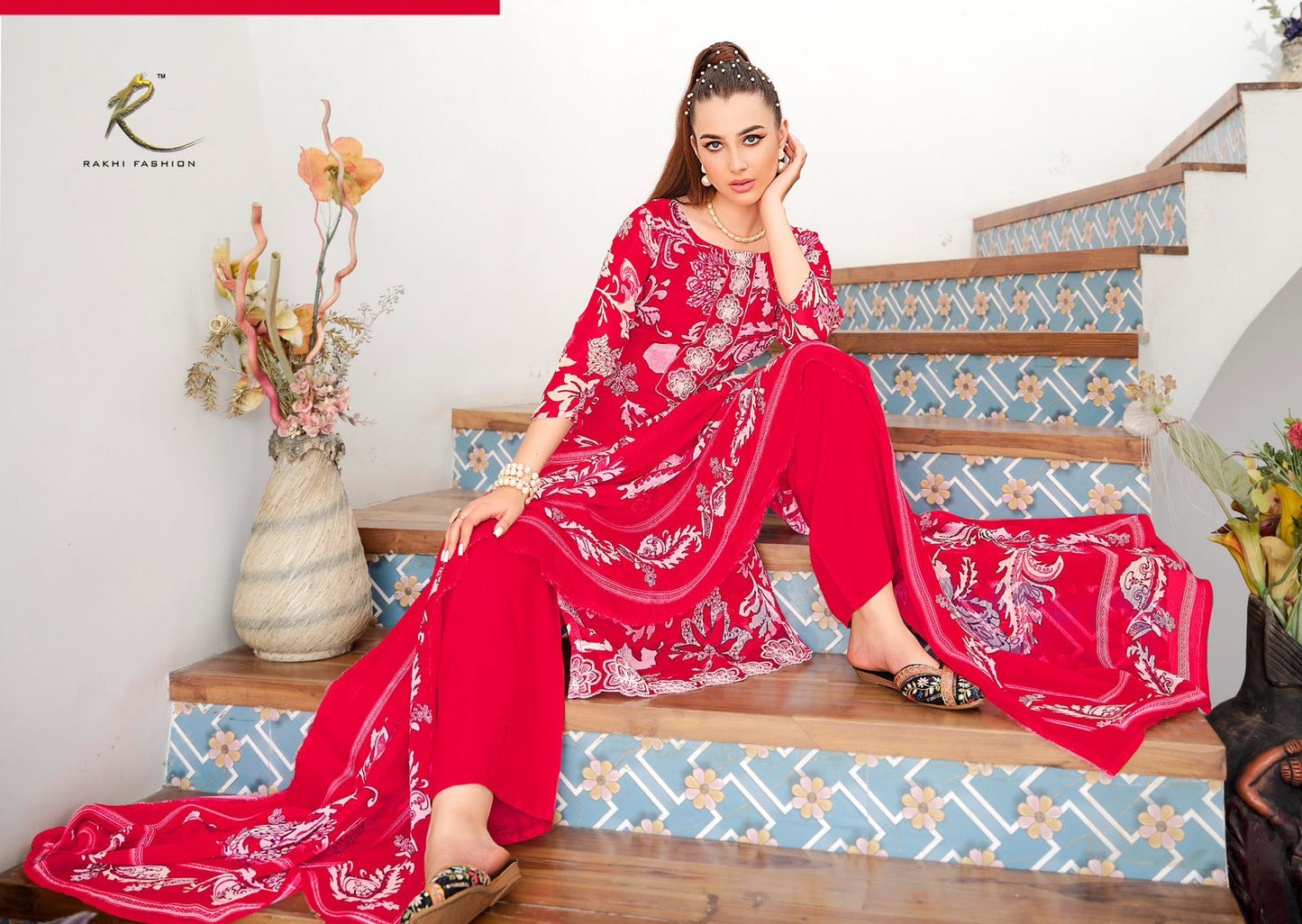Millionaires Lifestyle Rakhi Fashion Pure Viscose Pant Style Suits Wholesaler