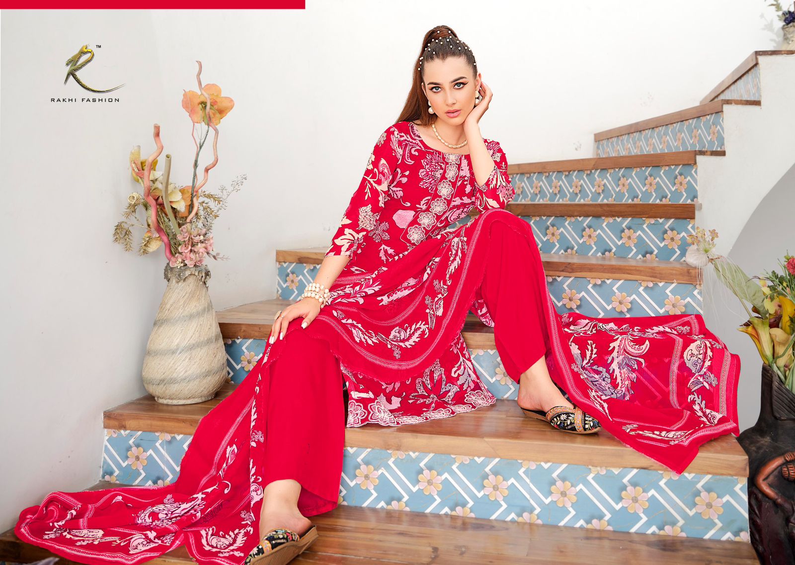 Millionaires Lifestyle Rakhi Fashion Pure Viscose Pant Style Suits Wholesaler