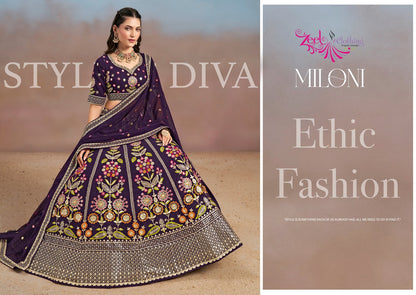 Miloni Zeel Georgette Lehenga Choli Manufacturer Ahmedabad