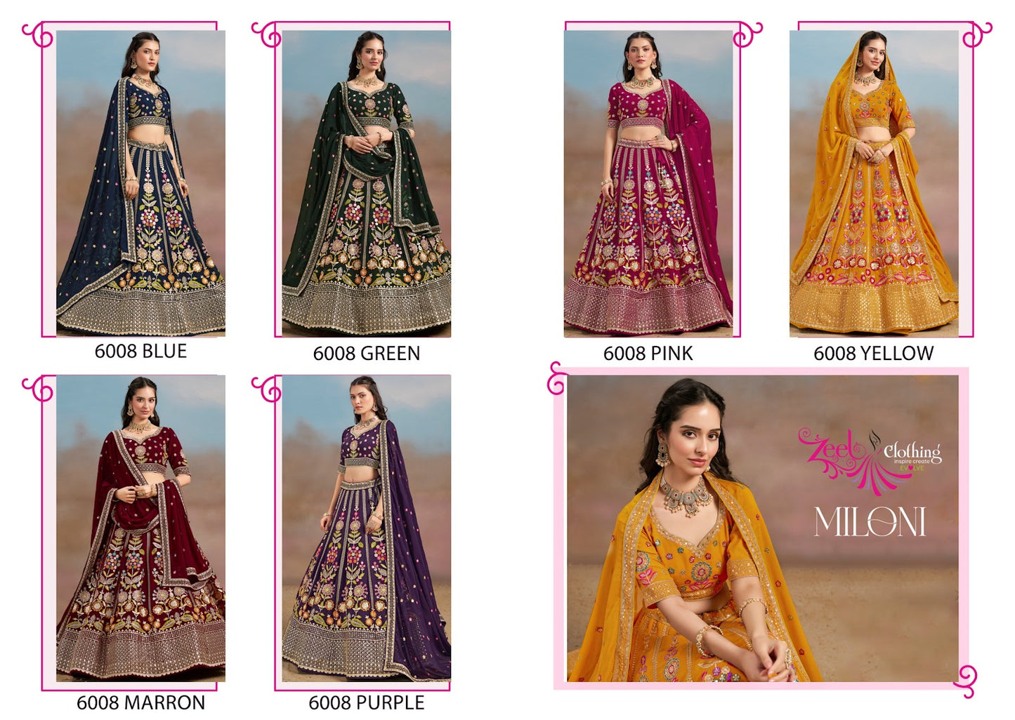 Miloni Zeel Georgette Lehenga Choli Manufacturer Ahmedabad