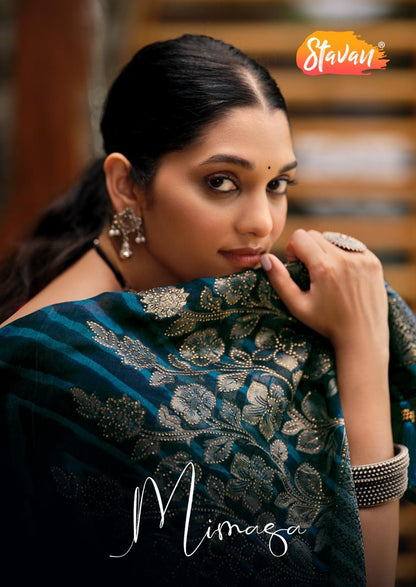 Mimasa Stavan Georgette Sarees Wholesale Rate