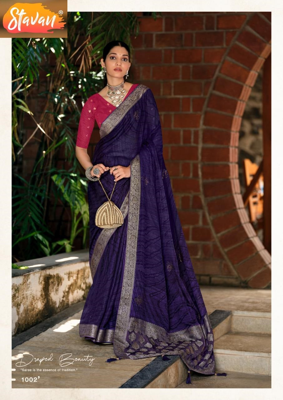 Mimasa Stavan Georgette Sarees Wholesale Rate