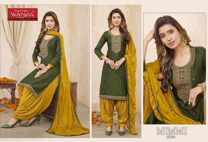 Mimmi Wanna Jam Satin Patiyala Style Suits Supplier Gujarat
