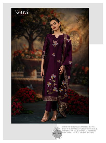 Mina Netra Premium Viscose Plazzo Style Suits Wholesaler Gujarat