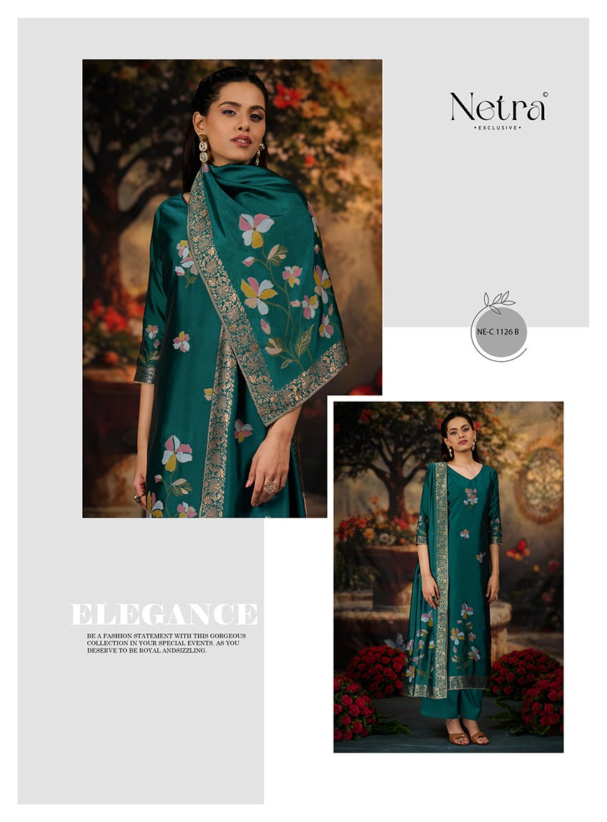 Mina Netra Premium Viscose Plazzo Style Suits Wholesaler Gujarat