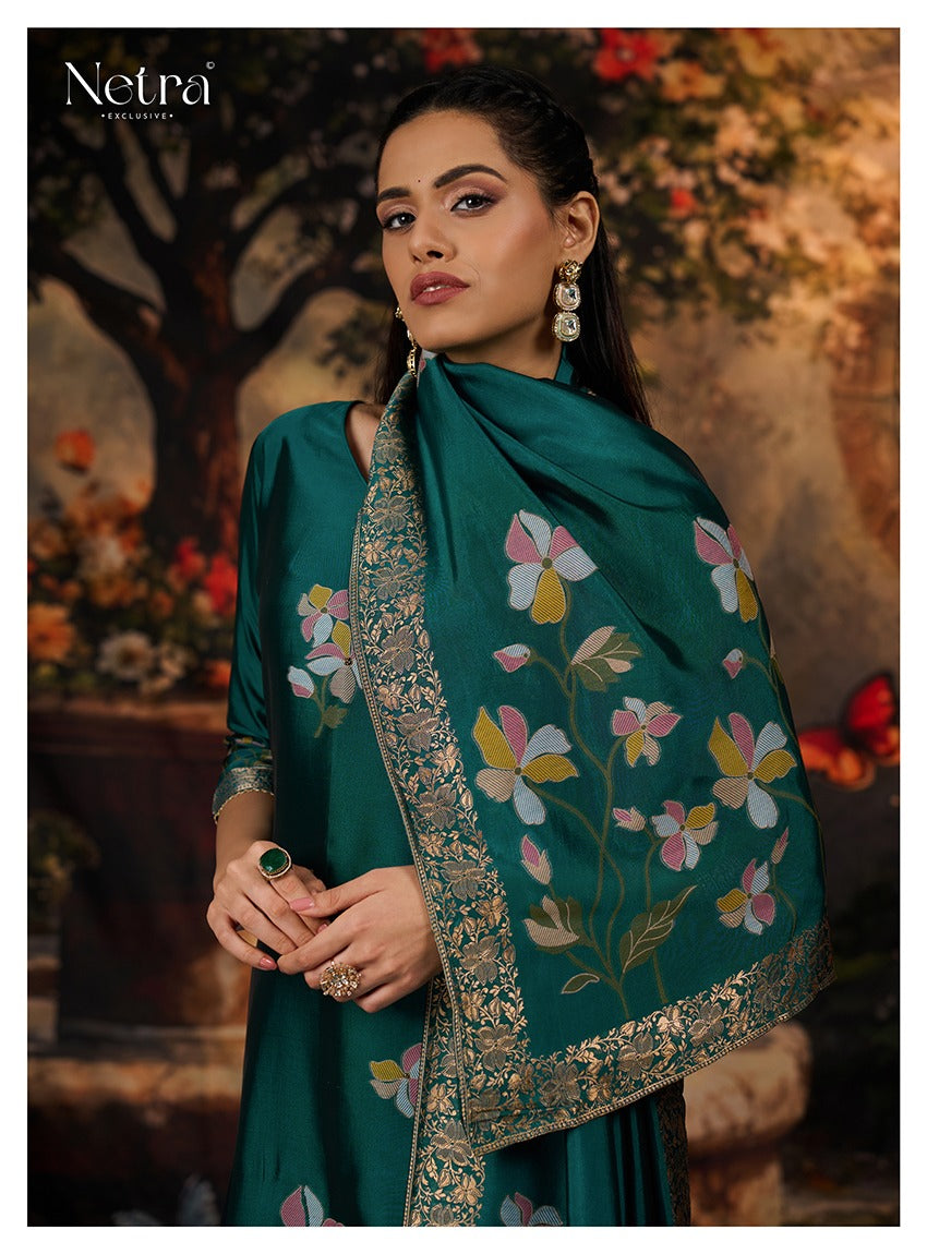 Mina Netra Premium Viscose Plazzo Style Suits Wholesaler Gujarat