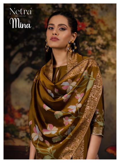 Mina Netra Premium Viscose Plazzo Style Suits Wholesaler Gujarat