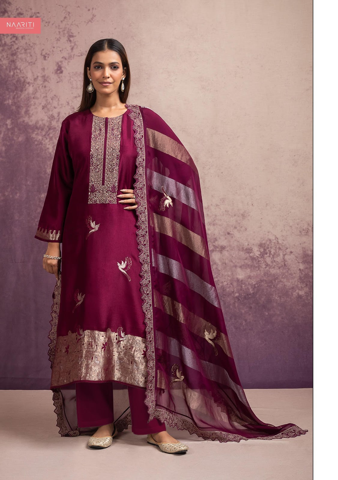 Minaaf Naariti Pant Style Suits Exporter India