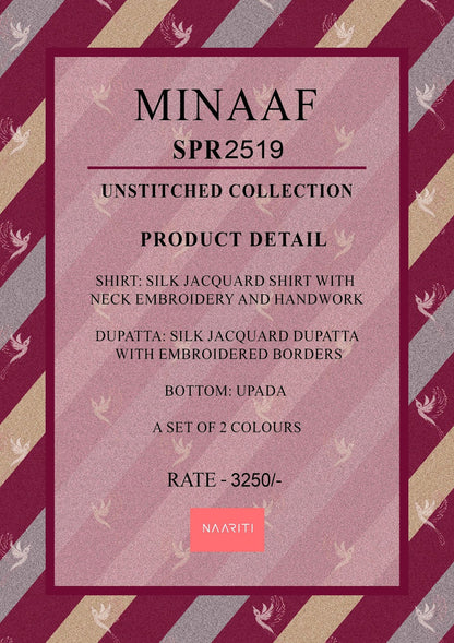 Minaaf Naariti Pant Style Suits Exporter India
