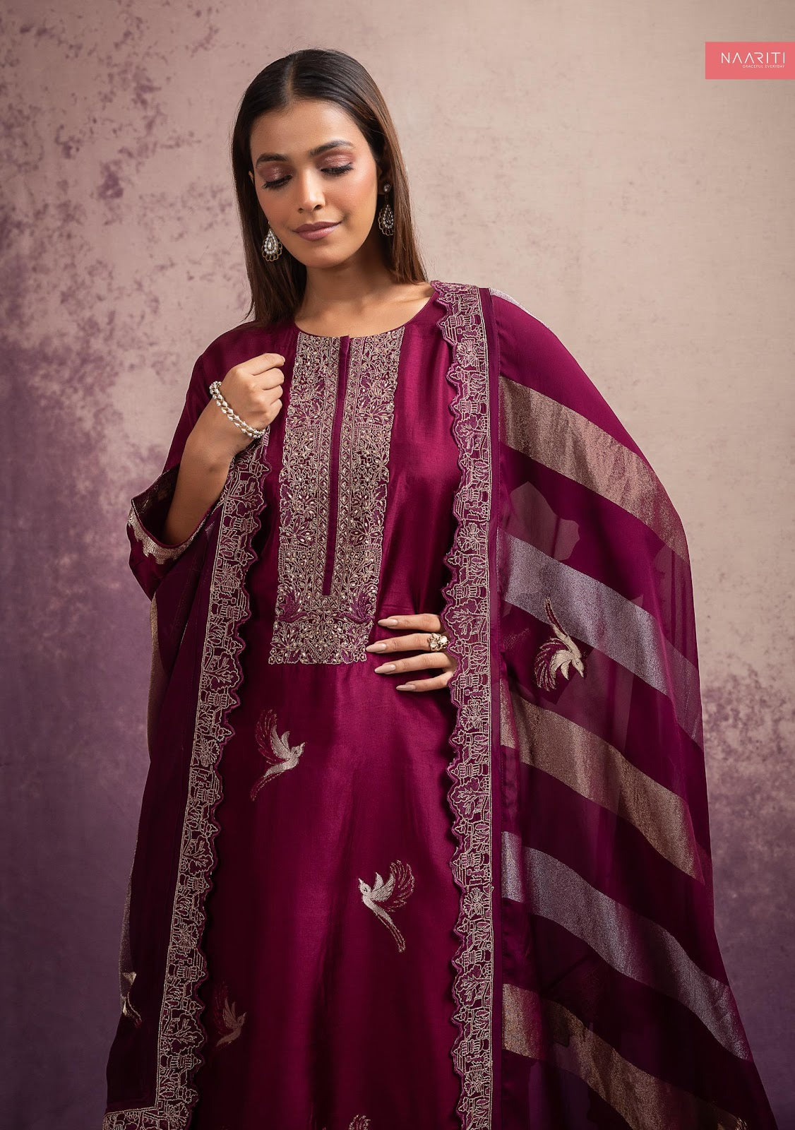 Minaaf Naariti Pant Style Suits Exporter India