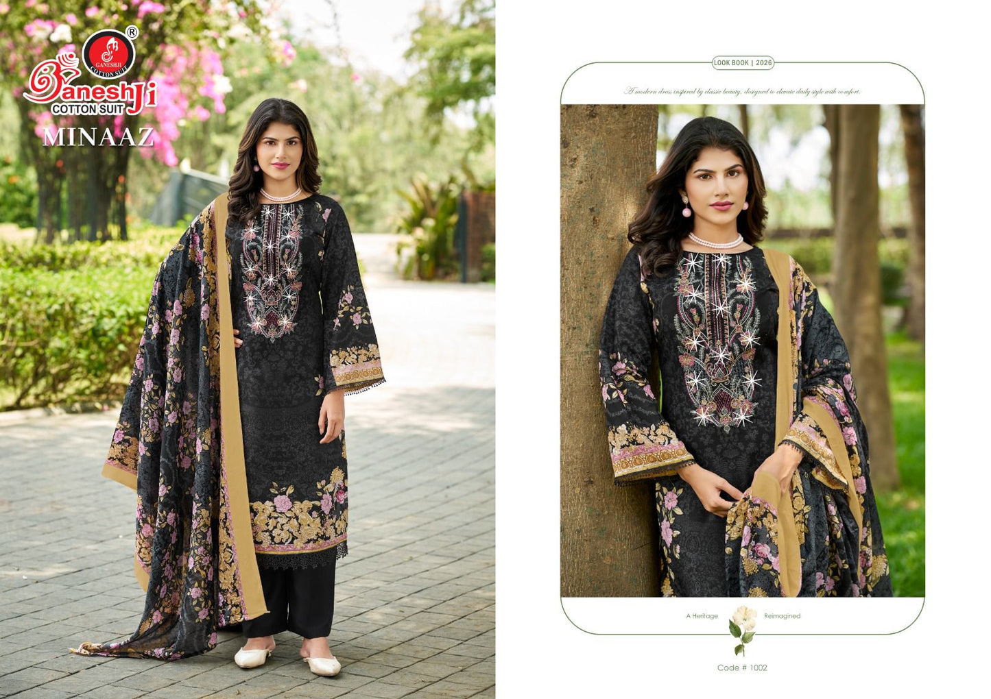 Minaaz Vol 1 Ganeshji Mix Cotton Karachi Salwar Suits Manufacturer India