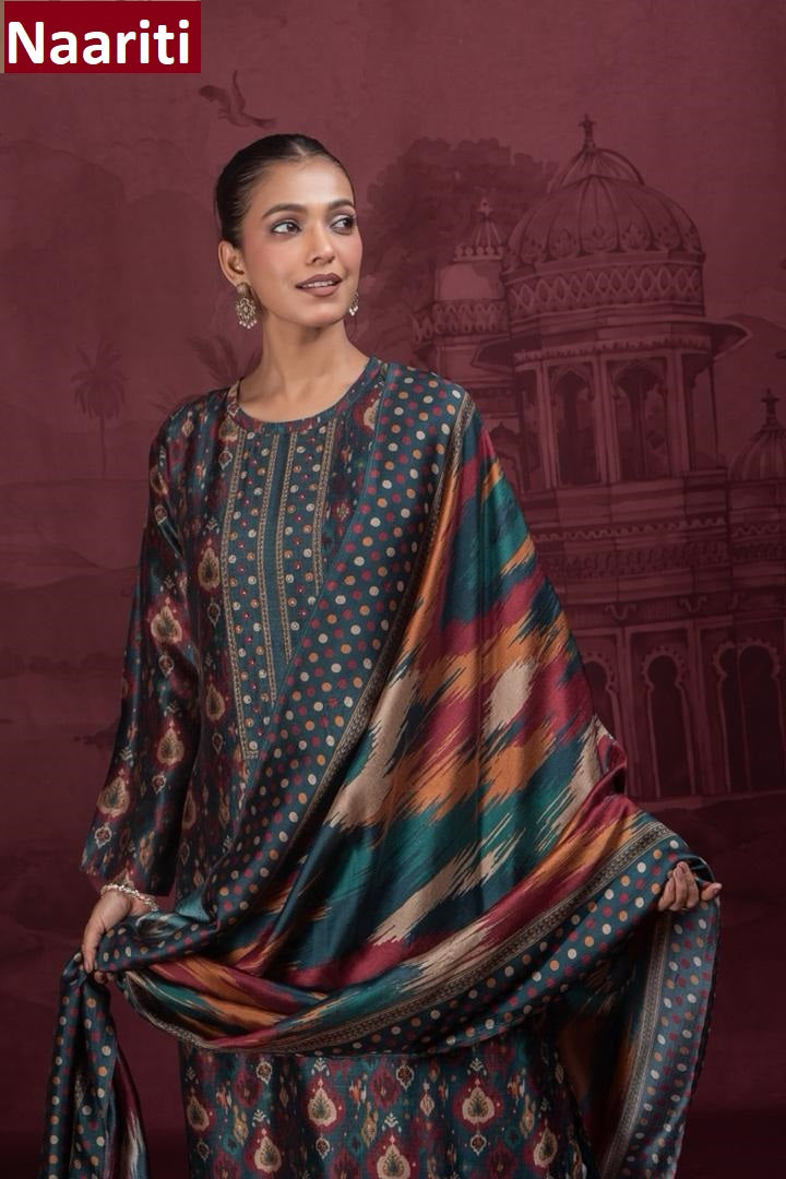 Minahil Naariti Silk Pant Style Suits Supplier Gujarat