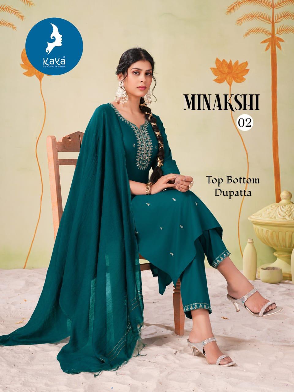 Minakshi Kaya Rayon Readymade Suits Wholesaler Ahmedabad