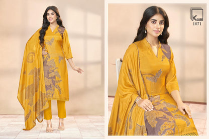 Minal K Cube Muslin Silk Pant Style Suits Supplier Gujarat