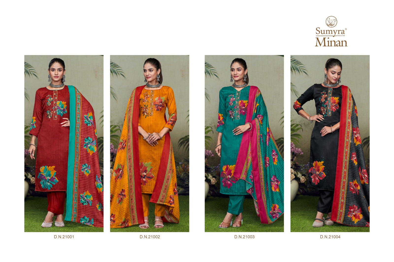 Minan Minan Radhika Fashion Sumyra Pashmina Suits Wholesaler Gujarat – Kavya ...