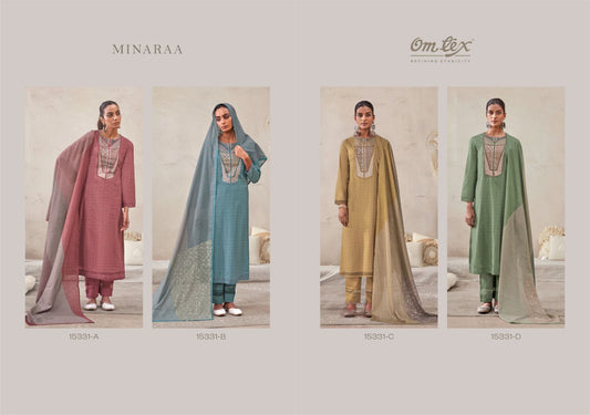 Minaraa Omtex Lawn Cotton Pant Style Suits Manufacturer Gujarat