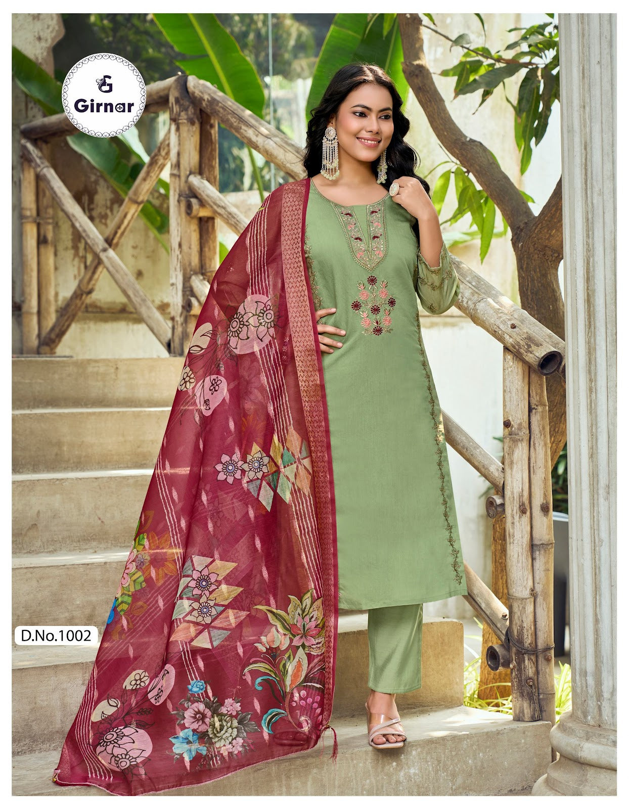 Minaxi Vol 1 Girnar Roman Readymade Pant Style Suits Exporter India