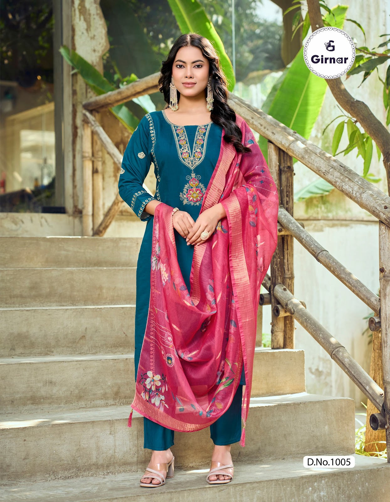 Minaxi Vol 1 Girnar Roman Readymade Pant Style Suits Exporter India