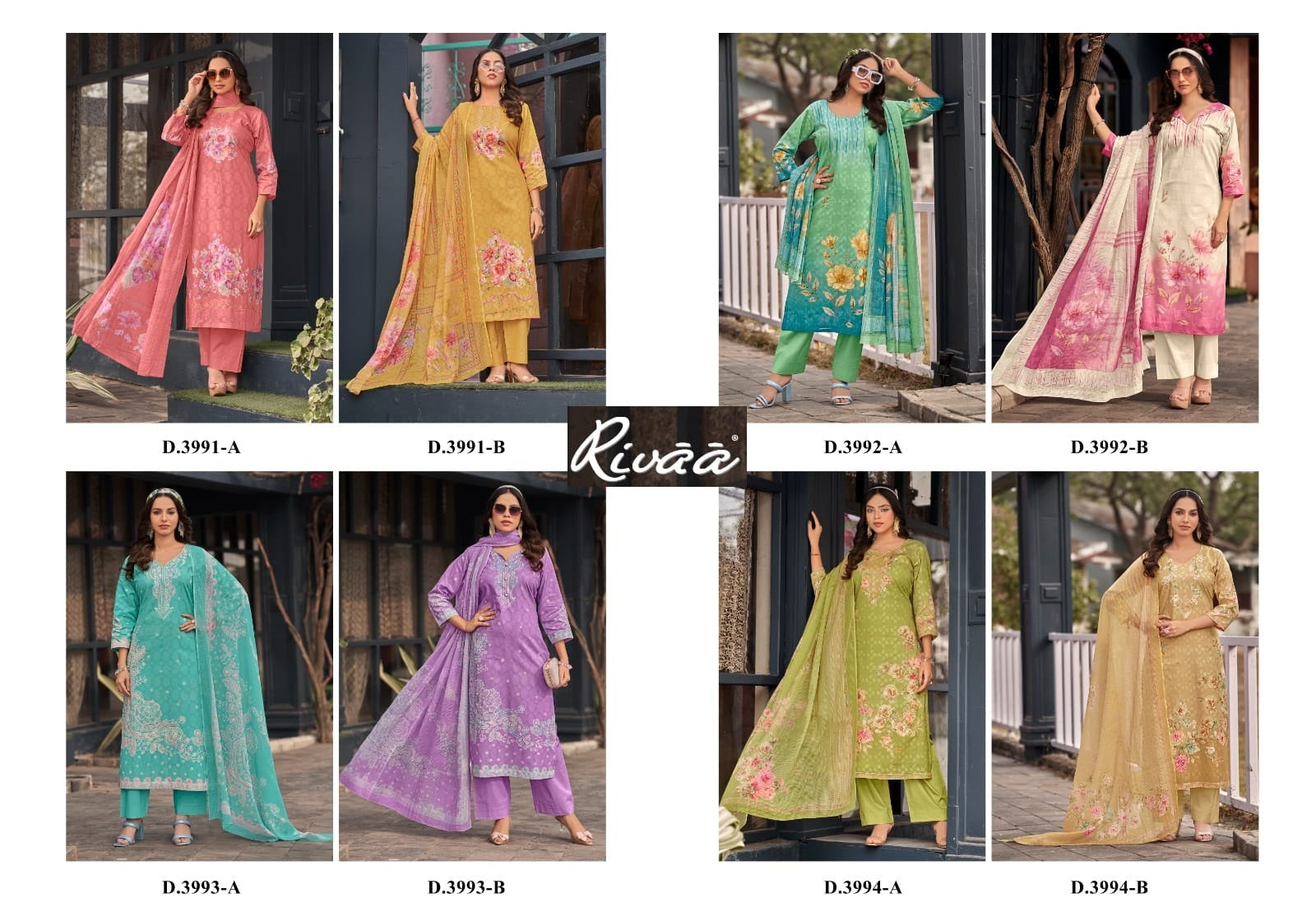 Mini Rivaa Cotton Jacquard Karachi Salwar Suits Wholesale