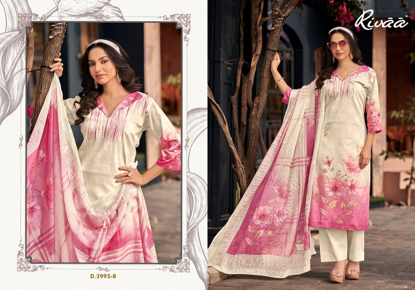 Mini Rivaa Cotton Jacquard Karachi Salwar Suits Wholesale