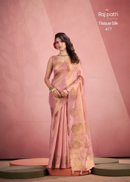 Mini Silk Rajpath Tissue Sarees Manufacturer Ahmedabad