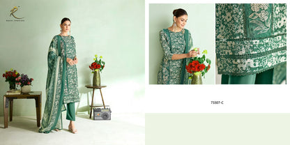 Mint Haze Rakhi Fashion Cotton Pant Style Suits Exporter Gujarat