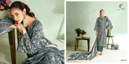 Mint Haze Rakhi Fashion Cotton Pant Style Suits Exporter Gujarat