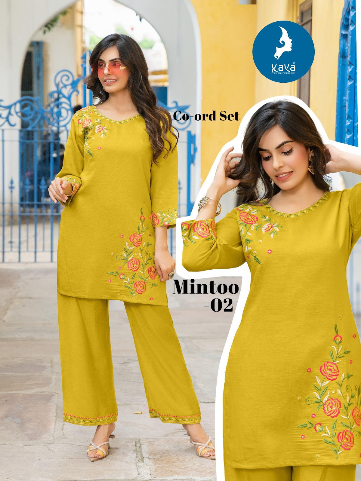 Mintoo Kaya Vertican Co Ord Set Supplier Ahmedabad
