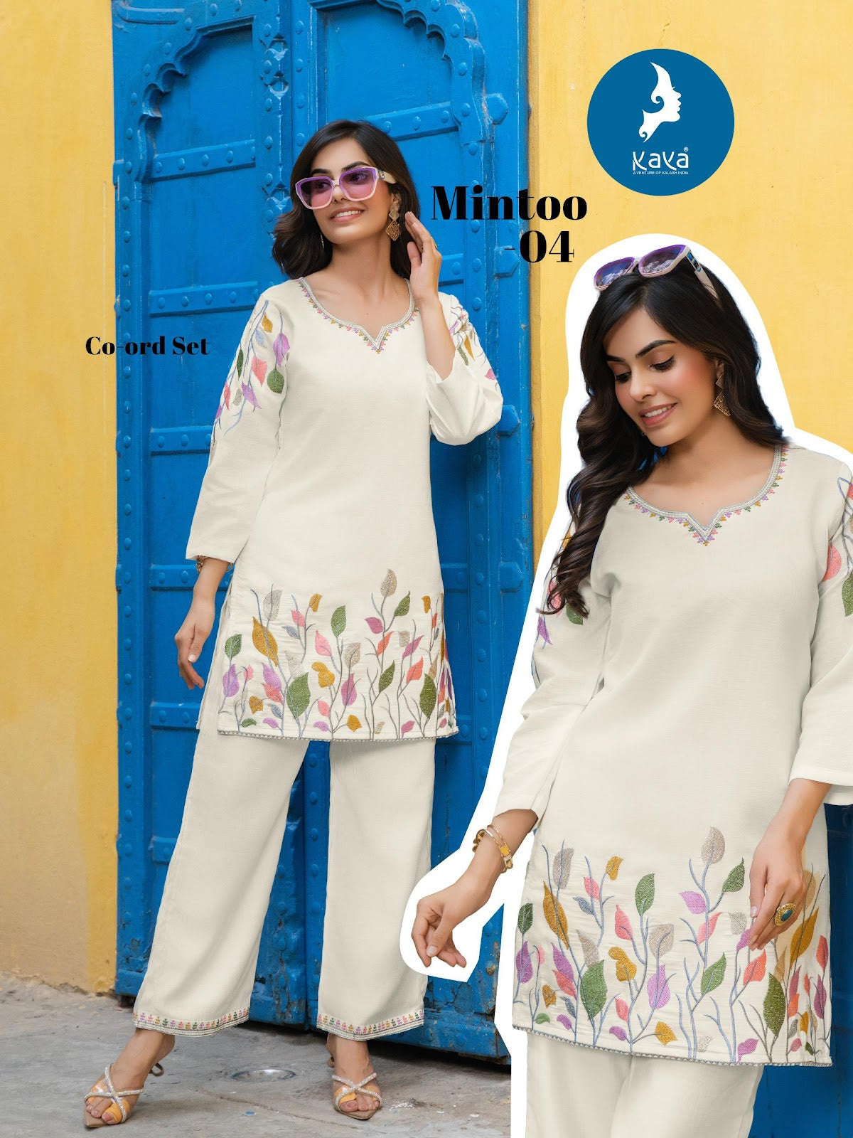 Mintoo Kaya Vertican Co Ord Set Supplier Ahmedabad