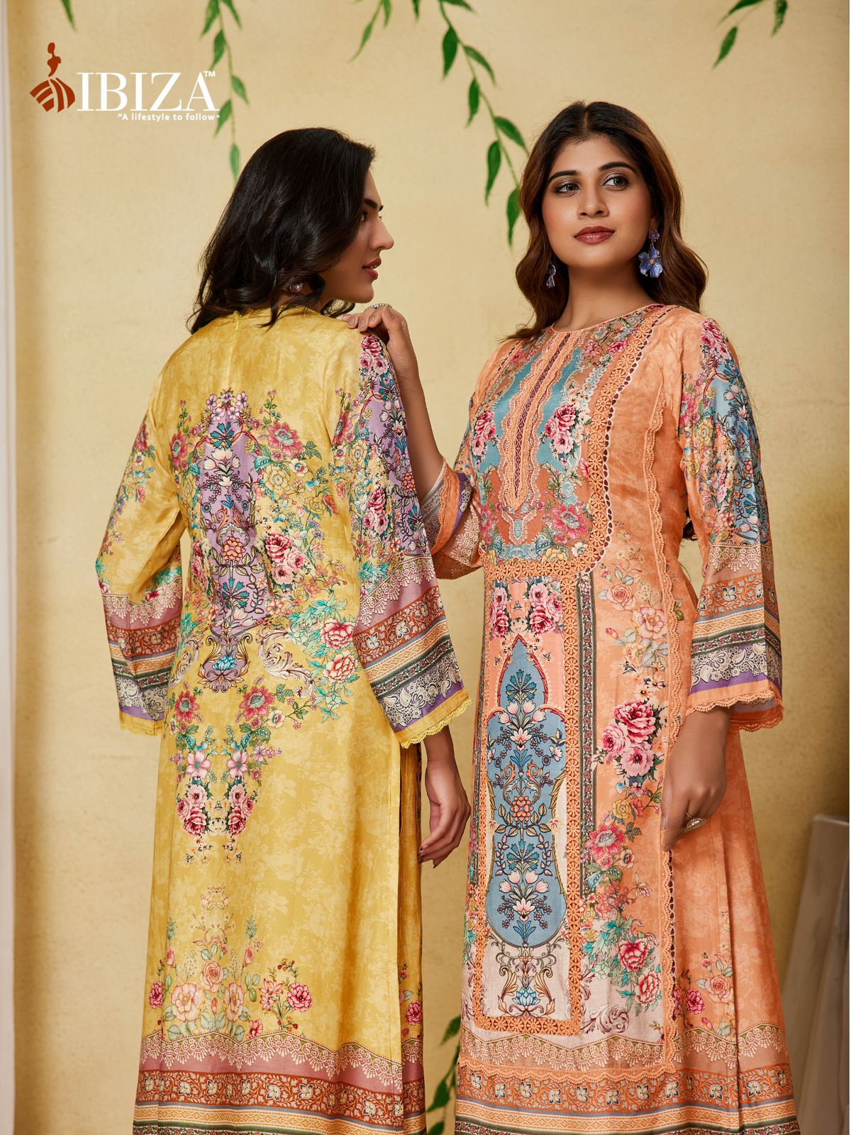 Mintra Ibiza Pure Bemberg Pant Style Suits Supplier Ahmedabad