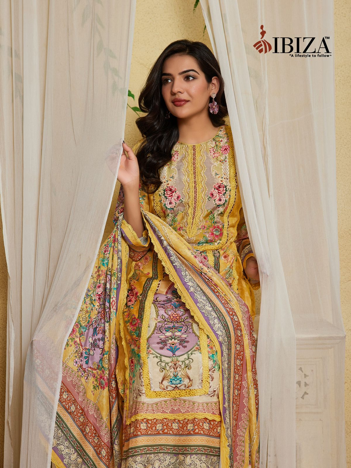 Mintra Ibiza Pure Bemberg Pant Style Suits Supplier Ahmedabad