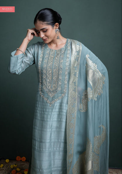 Minza Naariti Tusser Pant Style Suits Manufacturer Gujarat
