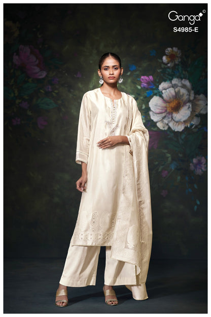 Miorra S4985 Ganga Woven Silk Plazzo Style Suits Supplier India
