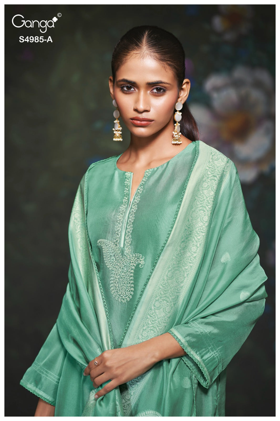 Miorra S4985 Ganga Woven Silk Plazzo Style Suits Supplier India
