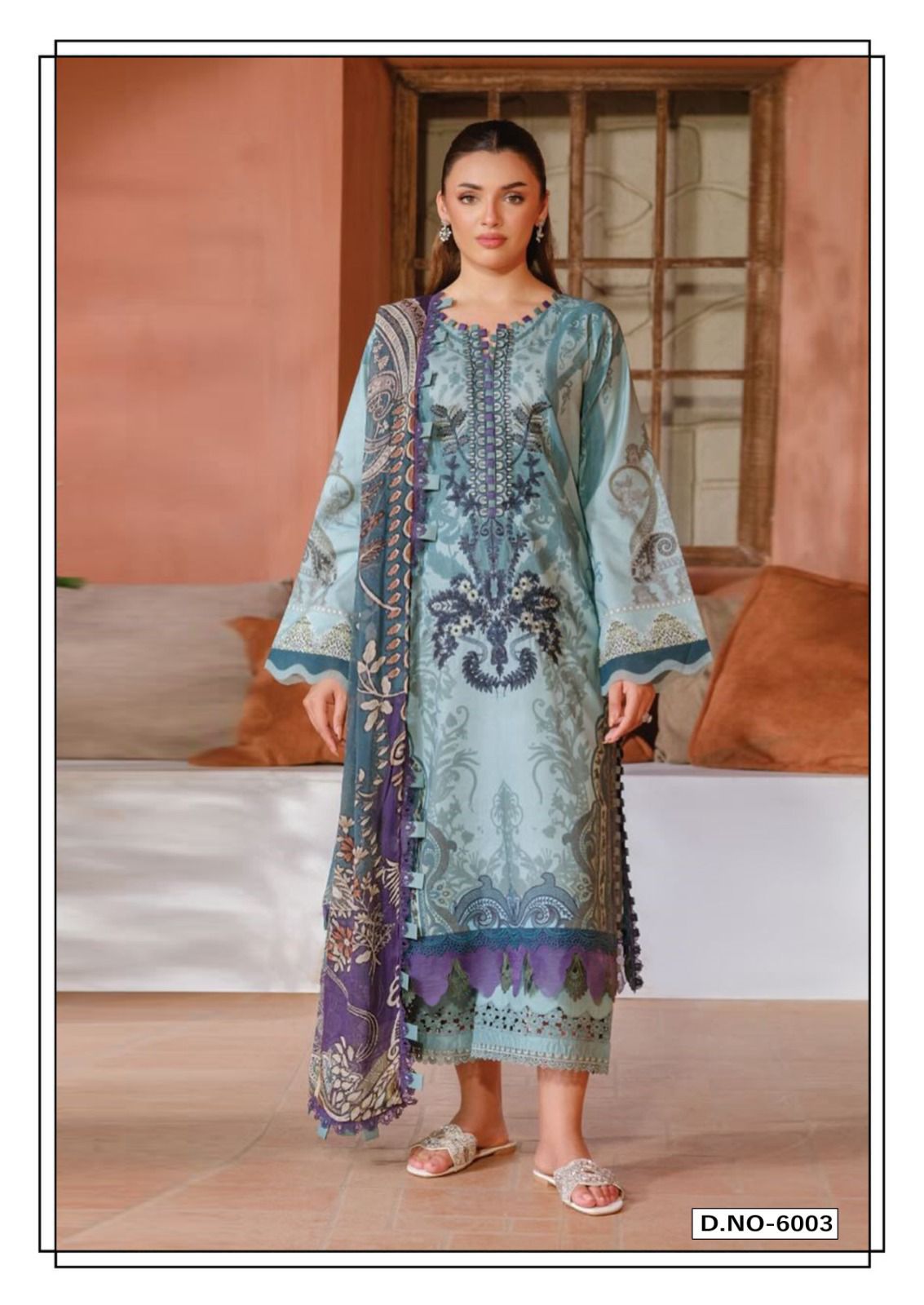 Mira Nur Vol 6 Hala Lawn Cotton Karachi Salwar Suits Manufacturer Gujarat