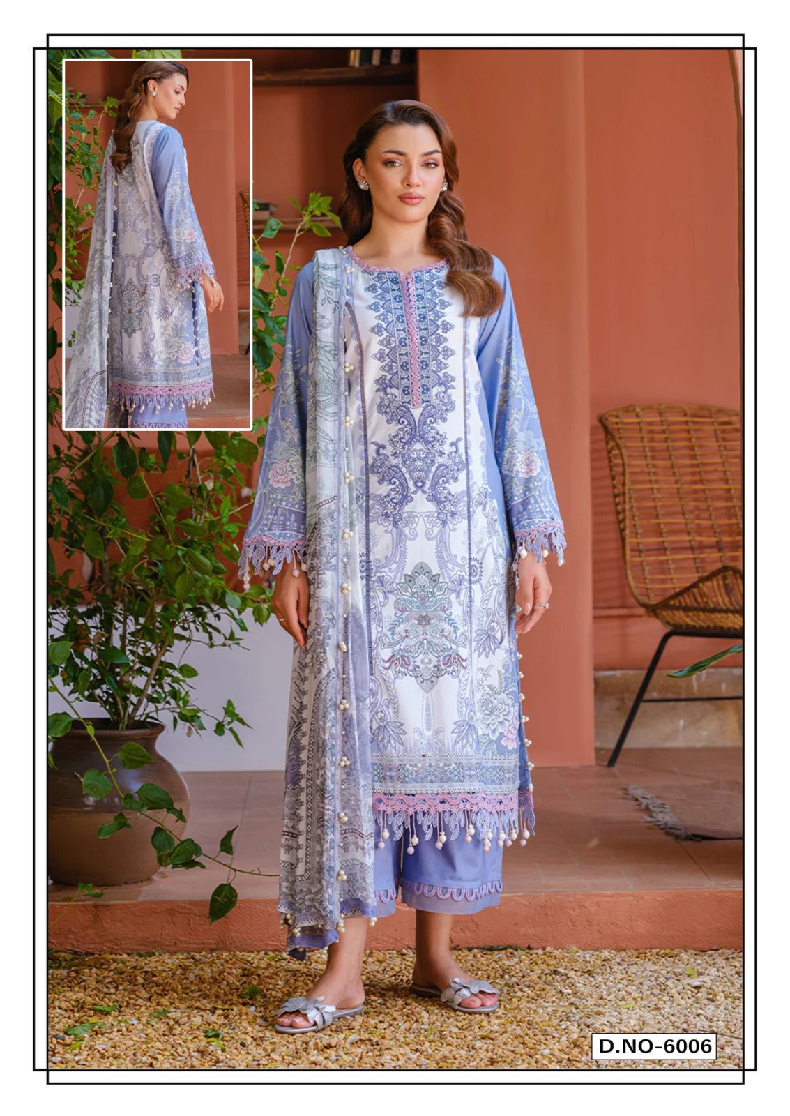 Mira Nur Vol 6 Hala Lawn Cotton Karachi Salwar Suits Manufacturer Gujarat
