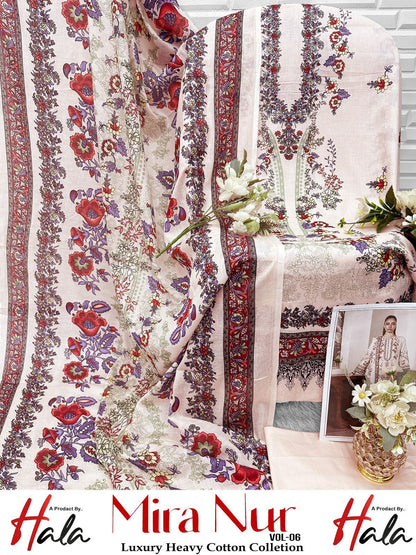 Mira Nur Vol 6 Hala Lawn Cotton Open Pictures Karachi Salwar Suits Manufacturer Gujarat