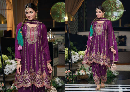 Miraah Vol 2 Eba Lifestyle Chinon Afghani Readymade Suit Exporter India