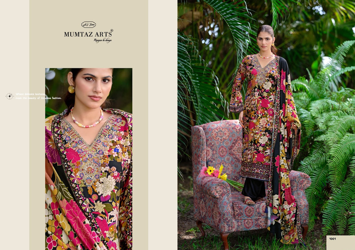 Miraaj Mumtaz Arts Viscose Pashmina Suits Supplier India