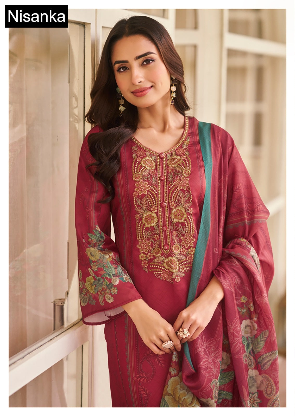 Miraal Nisanka Lawn Karachi Salwar Suits Wholesaler Ahmedabad