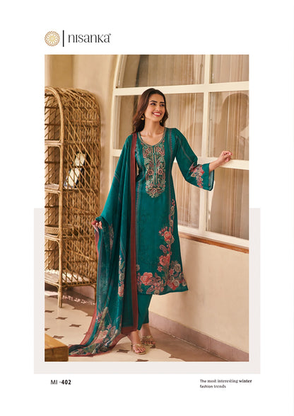 Miraal Nisanka Lawn Karachi Salwar Suits Wholesaler Ahmedabad